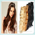 2014 Natural color 100% unprocessed wholesale Brazilian hair , remy human wave hair weft golden/ brown/black color